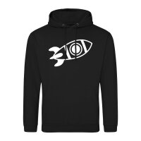 Unisex Hoodie Rakete Raumschiff Größe S-3XL