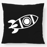 Kissen Rakete Raumschiff 40x40cm