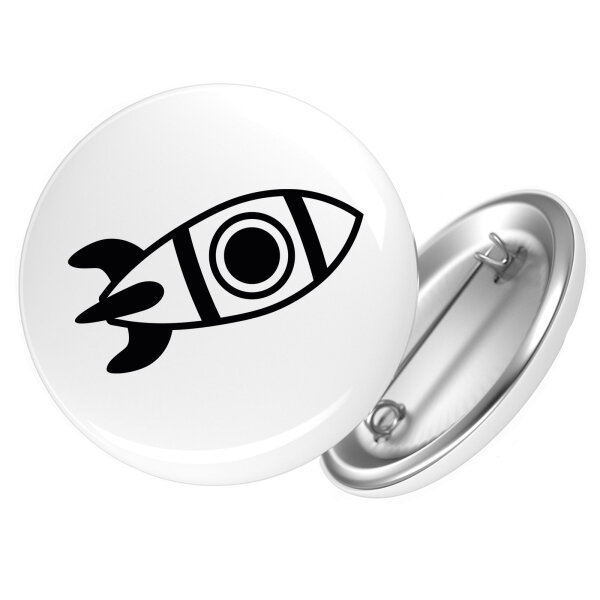 Button Rakete Raumschiff