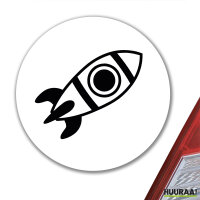 Aufkleber Rakete Raumschiff 10cm Sticker