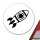 Aufkleber Rakete Raumschiff 10cm Sticker