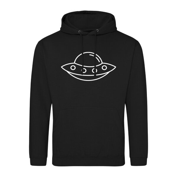 Unisex Hoodie Raumschiff UFO Größe S-3XL