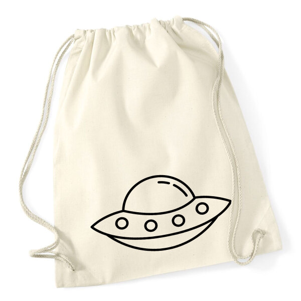 Turnbeutel Raumschiff UFO 12 Liter