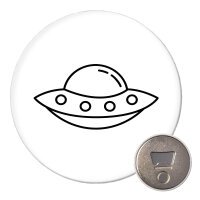 Magnet Raumschiff UFO 59mm Kühlschrankmagnet...