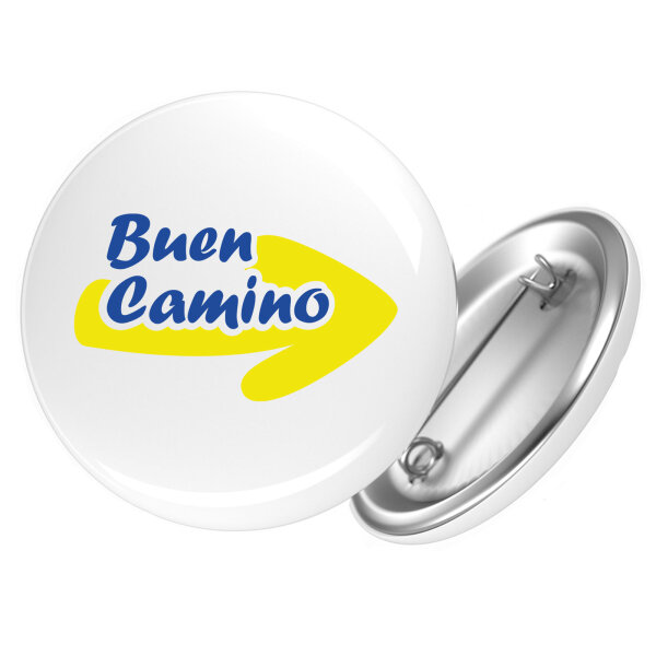 Button Buen Camino Pfeil