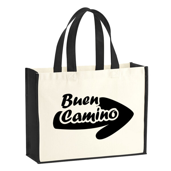 Jutetasche Buen Camino Pfeil 21 Liter Black