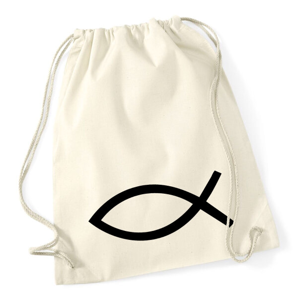 Turnbeutel Fisch Symbol 12 Liter