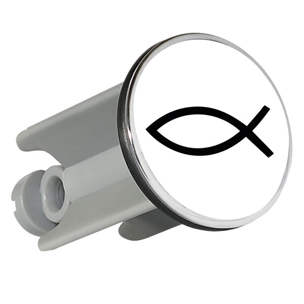 Waschbeckenstöpsel Fisch Symbol 4cm Abflussstopfen
