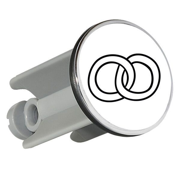 Waschbeckenstöpsel Ringe Hochzeitsringe 4cm Abflussstopfen