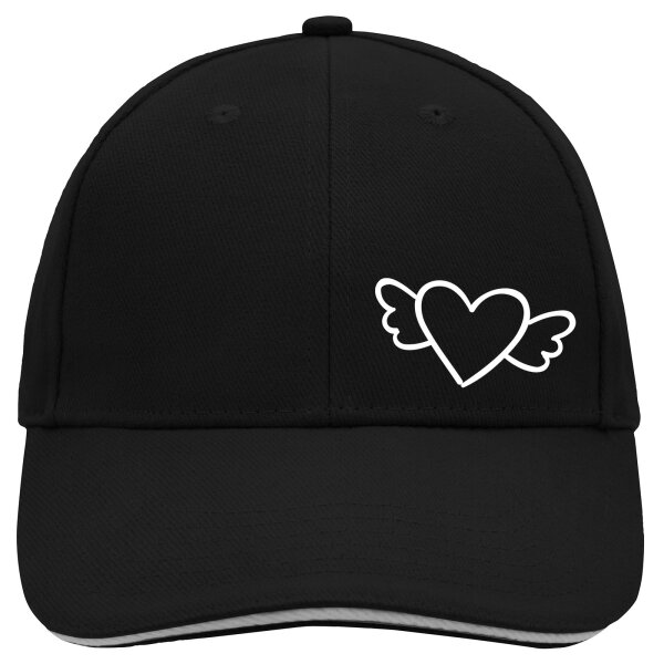 Cappy Mütze Herz mit Flügeln