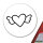 Aufkleber Herz mit Flügeln 10cm Sticker