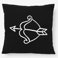 Kissen Amors Pfeil Bogen 40x40cm