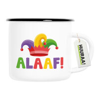 Emaille Tasse Alaaf Narrenkappe 300ml Vintage Emaille Becher