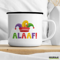 Emaille Tasse Alaaf Narrenkappe 300ml Vintage Emaille Becher