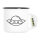 Emaille Tasse Raumschiff UFO 300ml Vintage Emaille Becher