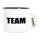 Emaille Tasse Team Schriftzug 300ml Vintage Emaille Becher