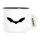 Emaille Tasse Fledermaus  Silhouette 300ml Vintage Emaille Becher