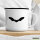 Emaille Tasse Fledermaus  Silhouette 300ml Vintage Emaille Becher