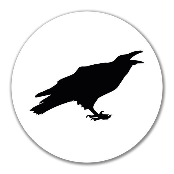 Aufkleber Rabe Silhouette 10cm Sticker