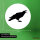 Aufkleber Rabe Silhouette 10cm Sticker