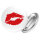 Button Kussmund Lippen