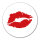 Aufkleber Kussmund Lippen 10cm Sticker