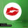 Aufkleber Kussmund Lippen 10cm Sticker