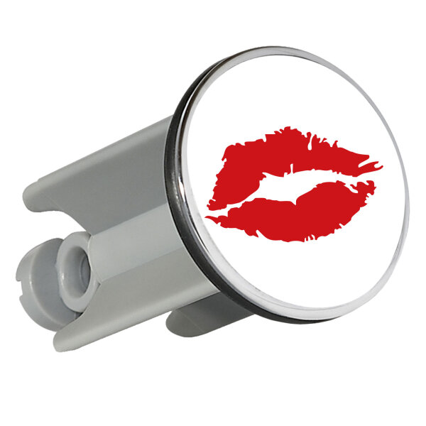 Waschbeckenstöpsel Kussmund Lippen 4cm Abflussstopfen