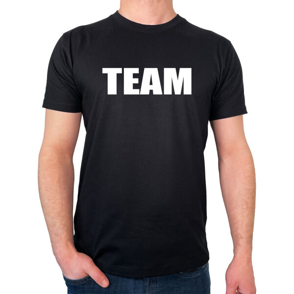 Herren T-Shirt Team Schriftzug Größe S-3XL