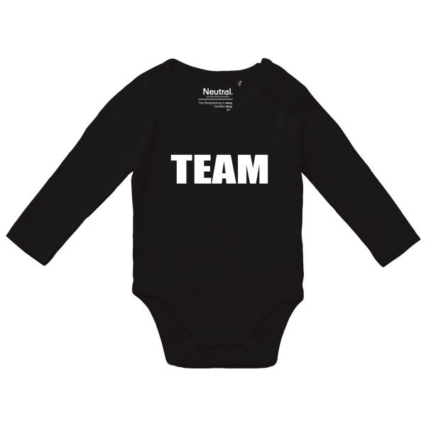 Baby Body Team Schriftzug Größe 62-80