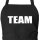 Schürze Team Schriftzug