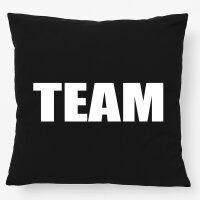 Kissen Team Schriftzug 40x40cm