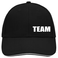 Cappy Mütze Team Schriftzug