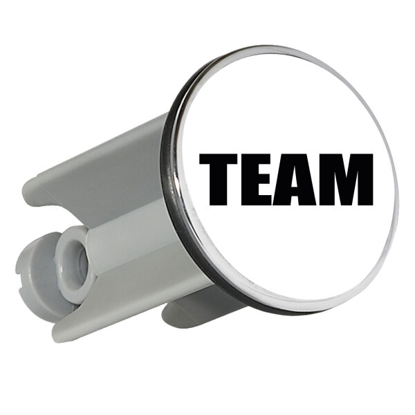 Waschbeckenstöpsel Team Schriftzug 4cm Abflussstopfen