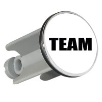 Waschbeckenstöpsel Team Schriftzug 4cm Abflussstopfen