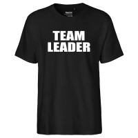 Herren T-Shirt Team Leader Schriftzug Größe S-3XL