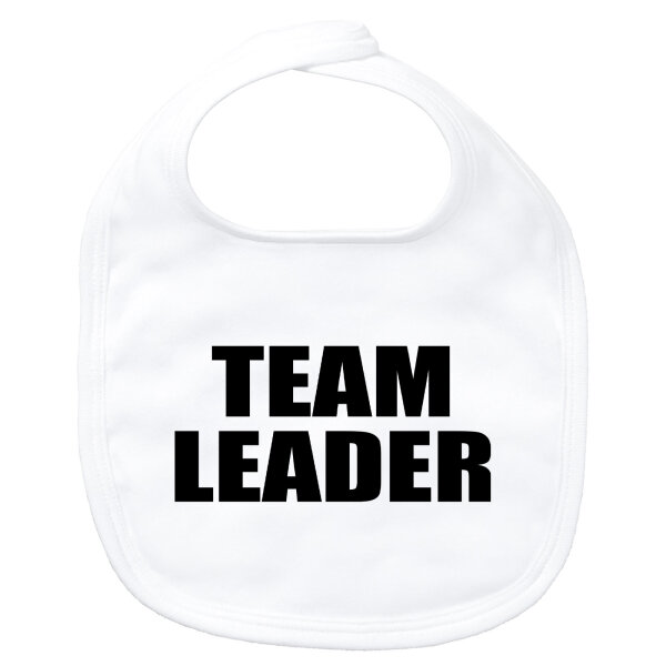 Baby Lätzchen Team Leader Schriftzug