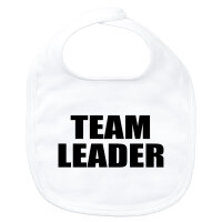 Baby Lätzchen Team Leader Schriftzug