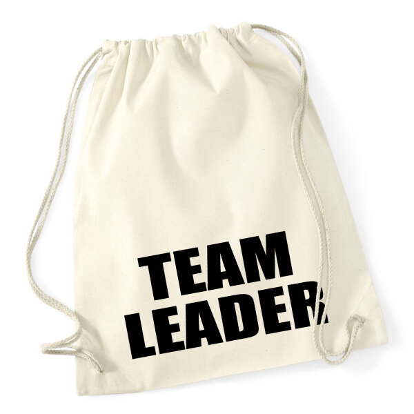 Turnbeutel Team Leader Schriftzug 12 Liter