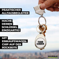 Schlüsselanhänger Team Leader Schriftzug