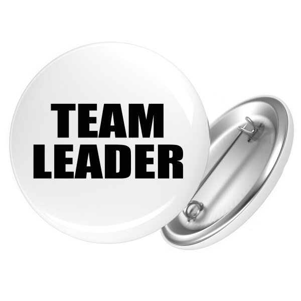 Button Team Leader Schriftzug