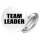 Button Team Leader Schriftzug