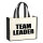 Jutetasche Team Leader Schriftzug 21 Liter Black