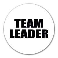 Aufkleber Team Leader Schriftzug 10cm Sticker