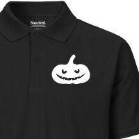 Herren Polo Shirt Halloween Kürbis Pumpkin Größe S-3XL
