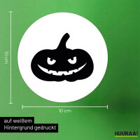 Aufkleber Halloween Kürbis Pumpkin 10cm Sticker
