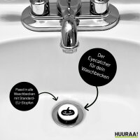 Waschbeckenstöpsel Halloween Kürbis Pumpkin 4cm...