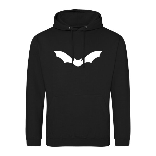 Unisex Hoodie Fledermaus  Silhouette Größe S-3XL