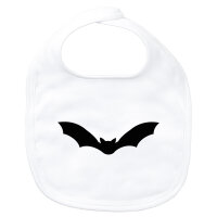 Baby Lätzchen Fledermaus Silhouette Klettverschluss
