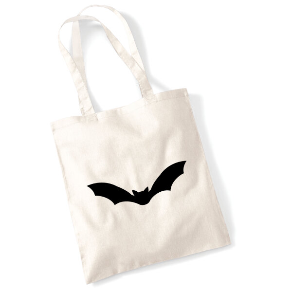Jutebeutel Fledermaus  Silhouette 10 Liter